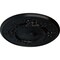 Ekena Millwork Flower Ceiling Medallion (Fits Canopies up to 3 7/8"), Hand-Painted Jet Black, 27"OD x 1 1/8"P CM27FLBLF - alternate 3